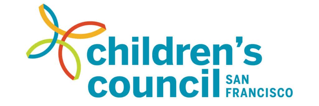 Children’s Council San Francisco logo with colorful ribbon design on the left.