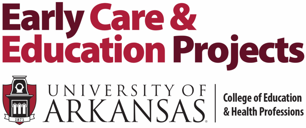 Logo for Early Care & Education Projects at the University of Arkansas College of Education & Health Professions.