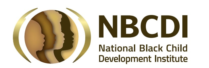 NBCDI logo with silhouettes of children's faces in profile, in shades of brown, and institute name in text.