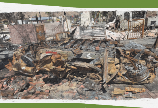Gunawardena Family Child Care in Altadena, California after the Los Angelos fires.