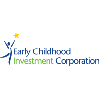 Logo of Early Childhood Investment Corporation with a figure reaching for a yellow star.