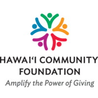 Colorful abstract people form a circle above "Hawai'i Community Foundation" and "Amplify the Power of Giving.